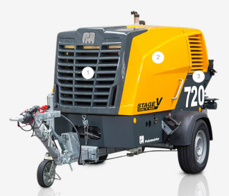 PUTZMEISTER P 720 TD  Anhänger-Betonpumpe 