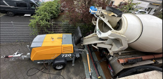 Betonpumpe Anhänger Putzmeister P 720