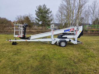 Anhänger Arbeitsbühne 18m DINO 180T mieten Berlin Oranienburg