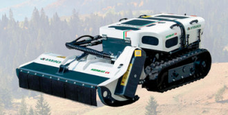 Mähraupe HYMACH Herby QB25 mit Sichelmulcher 1,10 m & Pfostenausmäher 