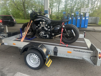 Profi Anhänger 1.8T | Absenkbar | Motorradanhänger