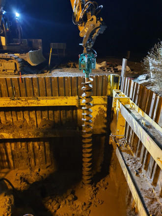 Baggeranbau Bohrgerät 