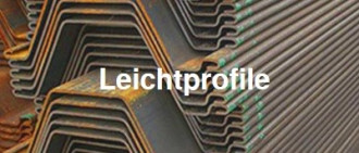 Leichtprofile ( kaltgewalzt)  / Spundwand 