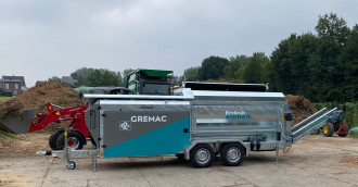 Mobile Kompakte Trommelsiebanlage Gremac e2+ 