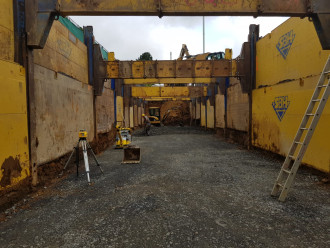 SBH Doppelgleitschienen Verbau 