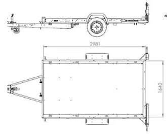 Motorradanhänger kippbar Ges.-Gew. 750 kg  Anhänger: MA