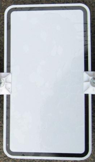 Blankoschild 231x420mm weiß 