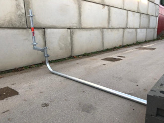 Flachdach-Absturzsicherung Breite 2,57m