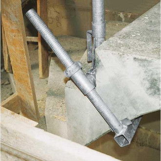 Schutzgeländerzwinge 1-40cm Höhe 1m