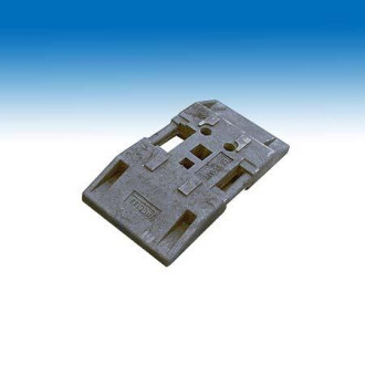 Bakenfußplatte (TL-Fußplatte) PVC schwarz 