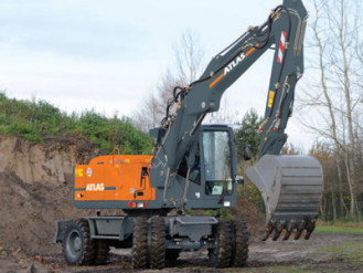 Atlas 160 WSR Kurzheck Bagger  Magdeburg