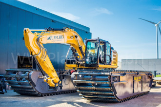 Aquaflhex auf Cat 320E Basis - Schwimmbagger
