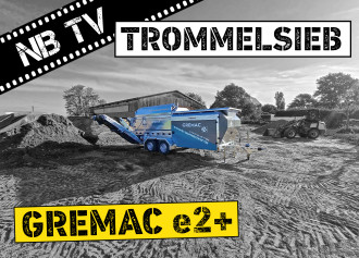 Mobile Trommelsiebanlage - Trommelsieb bis zu 75 m³/h - 3m Trommel