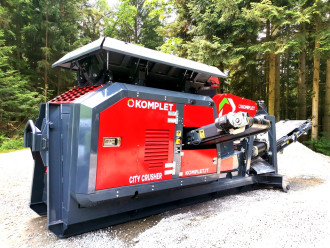 Semimobiler Backenbrecher | Brechanlage Hakenlift