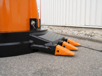 Baggermagnet | Hydraulikmagnet mit Zähnen für Bagger 26 - 32 to