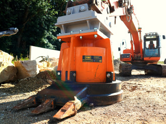 Baggermagnet | Hydraulikmagnet mit Zähnen für Bagger 19 - 23 to