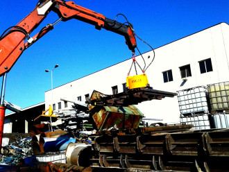 NBHMG 115 | Hydraulikmagnet mit Gehänge | Magnet Bagger