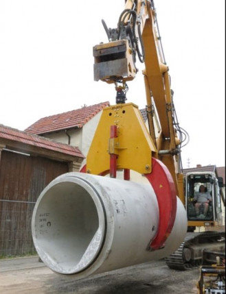 Kanal Rohrgreifer Bagger