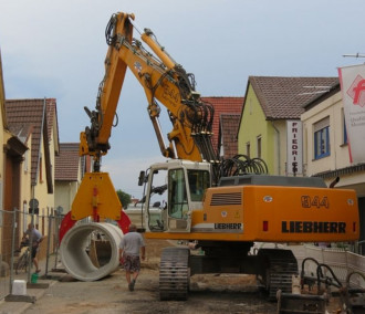 Kanal Rohrgreifer Bagger