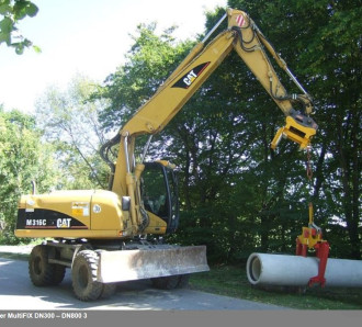 Kanal Rohrgreifer mechanisch Multifix DN300 – DN800