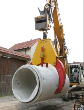 Kanal Rohrgreifer Bagger