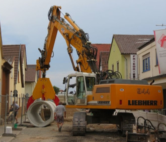 Kanal Rohrgreifer Bagger
