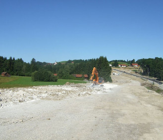 Bagger Bodenmischer Mischrechen