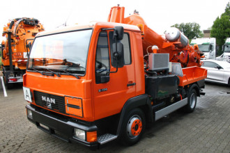 MAN Müller 2,7m³ Saugwagen als Kipper ADR 