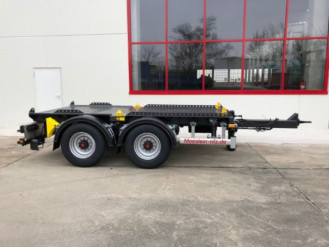 14 t Tandem- Absetzmuldenanhänger mit geschlossenen Boden-- bis 15 cbm Container --Neufahrzeug 