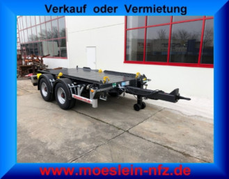 14 t Tandem- Absetzmuldenanhänger mit geschlossenen Boden-- bis 15 cbm Container --Neufahrzeug