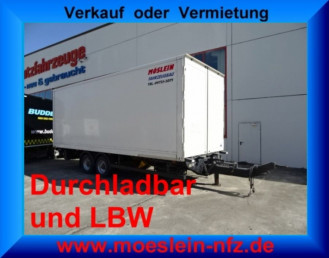 Tandem Koffer mit Ladebordwand 1,5 t, Durchladbar