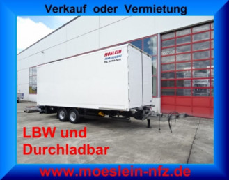 Tandem Koffer mit Ladebordwand 1,5 t und Durchladbar