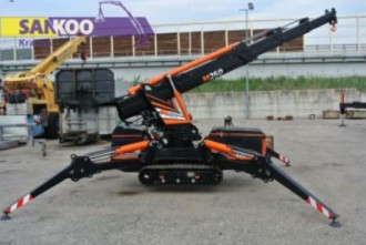 Wynajem mini żurawia gąsienicowego Sankoo BG lift M 250 