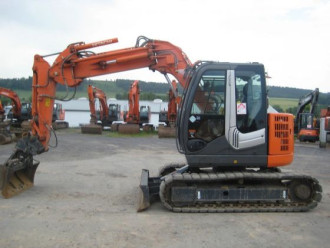 Kettenbagger Hitachi ZX85US-3 Offset