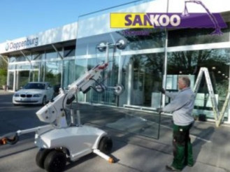 Glaslifter mieten Robby Glaskran Roboter