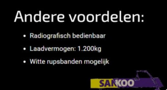 Raupendumper Transportplattform Sankoo