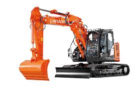 Kettenbagger Hitachi ZX135US Monoblock Kurzheck OilQuick OQ65 mieten
