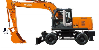 Radbagger Hitachi ZX190W-3 Verstellausleger OilQuick OQ70/55 mieten
