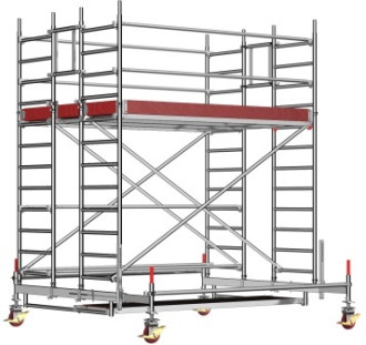 Fahrgerüst Layher Uni-Standard Arbeitsh. 5.50m Rollgerüst 