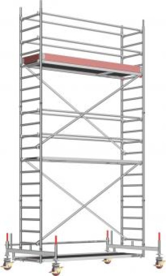 Rollgerüst Arbeitshöhe 6.35m Fahrgerüst 