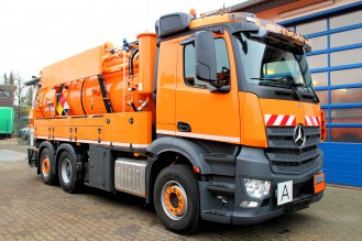 Spülwagen mieten Antos 2548 6x2 Kroll 13,5m³ Saug u. Druck Spülfahrzeug ADR/GGVS