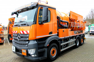 Spülwagen mieten Antos 2548 6x2 Kroll 13,5m³ Saug u. Druck Spülfahrzeug ADR/GGVS