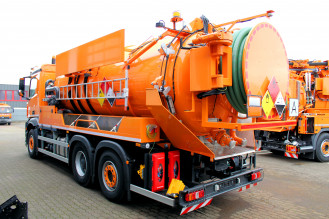 Spülwagen mieten Antos 2548 6x2 Kroll 13,5m³ Saug u. Druck Spülfahrzeug ADR/GGVS