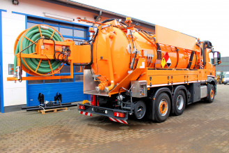 Spülwagen mieten Antos 2548 6x2 Kroll 13,5m³ Saug u. Druck Spülfahrzeug ADR/GGVS