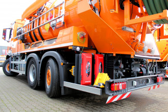 Spülwagen mieten Antos 2548 6x2 Kroll 13,5m³ Saug u. Druck Spülfahrzeug ADR/GGVS