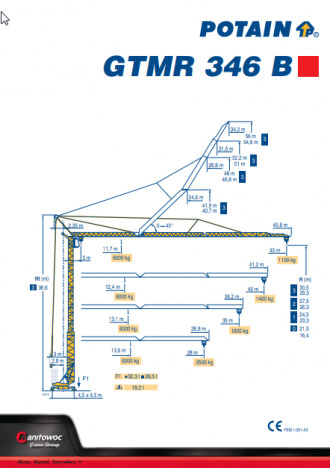 Kran Potain GTMR 346 B Mannheim