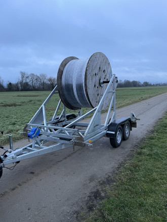 Kabeltrommelanhänger, Trommelwagen 3,5to Germering