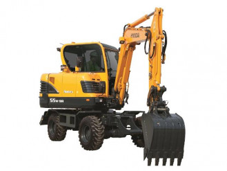 Mobilbagger Hyundai R55W-9A Peine
