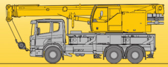 Kran Liebherr LTF 1035 mit Bedienpersonal / Fahrer 