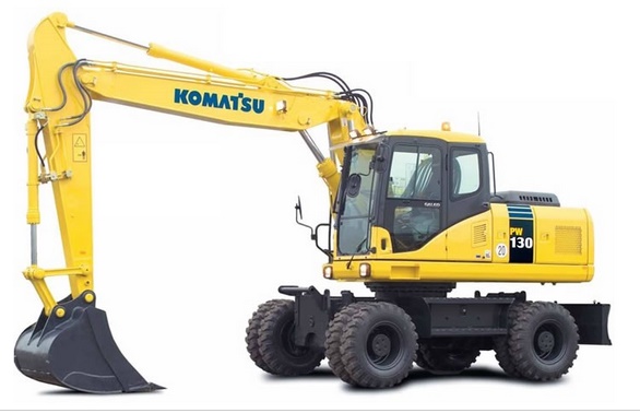 Mobilbagger Komatsu PW 130 mieten